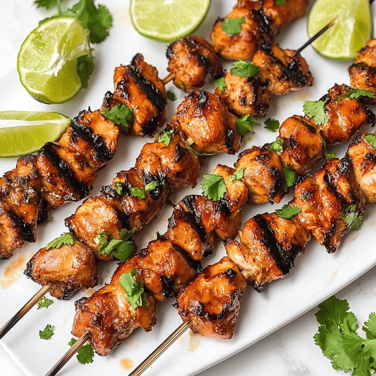 Irresistibly Juicy Peruvian Grilled Chicken Skewers Recipe
