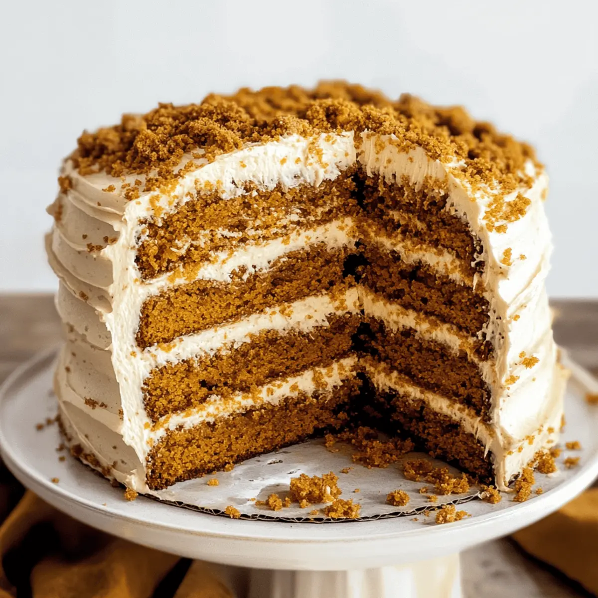 Irresistibly Moist Pumpkin Biscoff Cake for Fall Delights