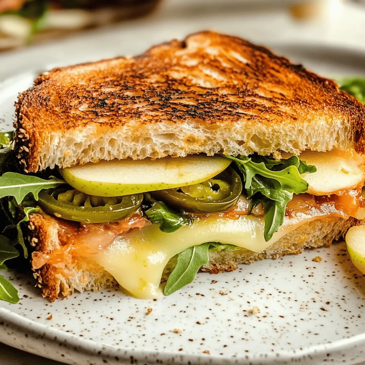 Spicy Cheddar & Apple Fall Veggie Sandwich You’ll Crave