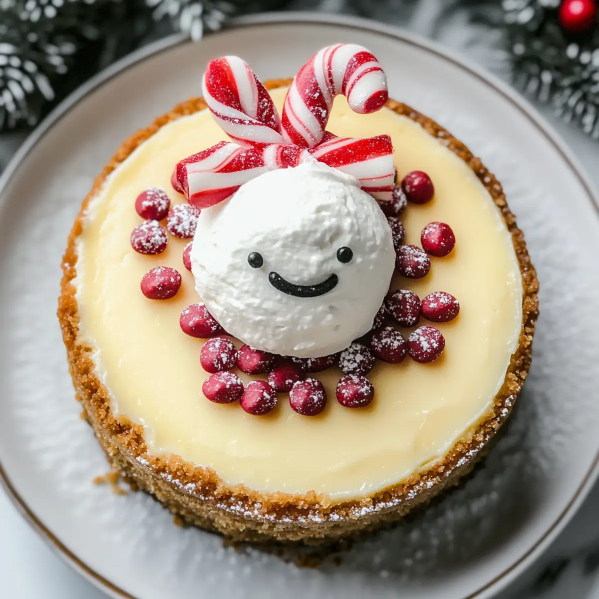 Delightful Snowman Cheesecake to Brighten Your Holidays