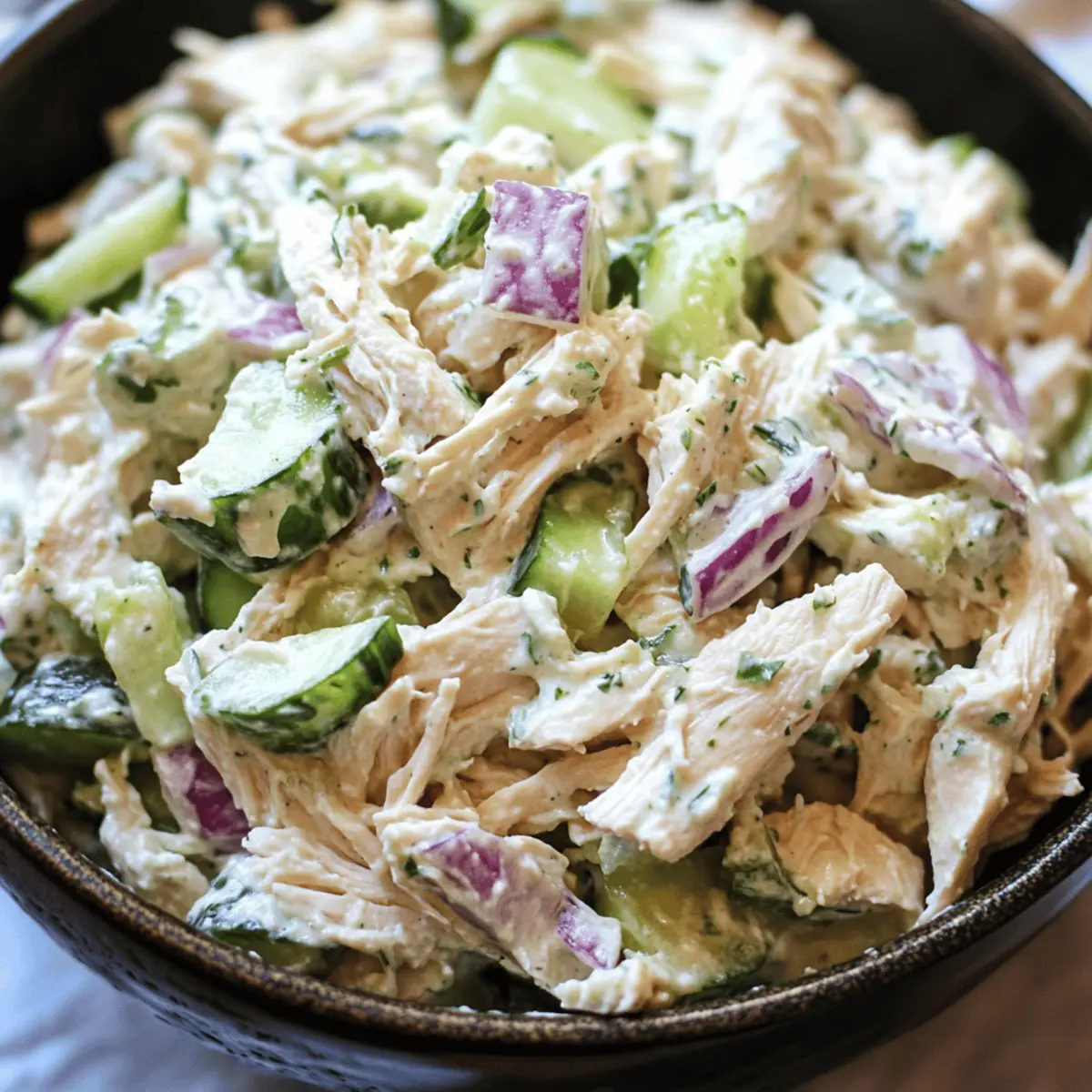 Refreshing Tzatziki Chicken Salad for Quick Meal Prep